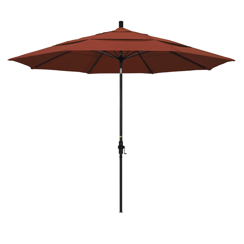California Umbrella 11' Patio Umbrella in Terracotta