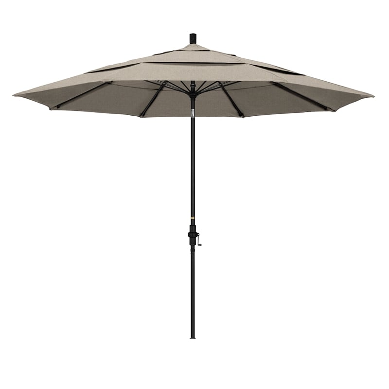 California Umbrella 11' Patio Umbrella in Woven Granite