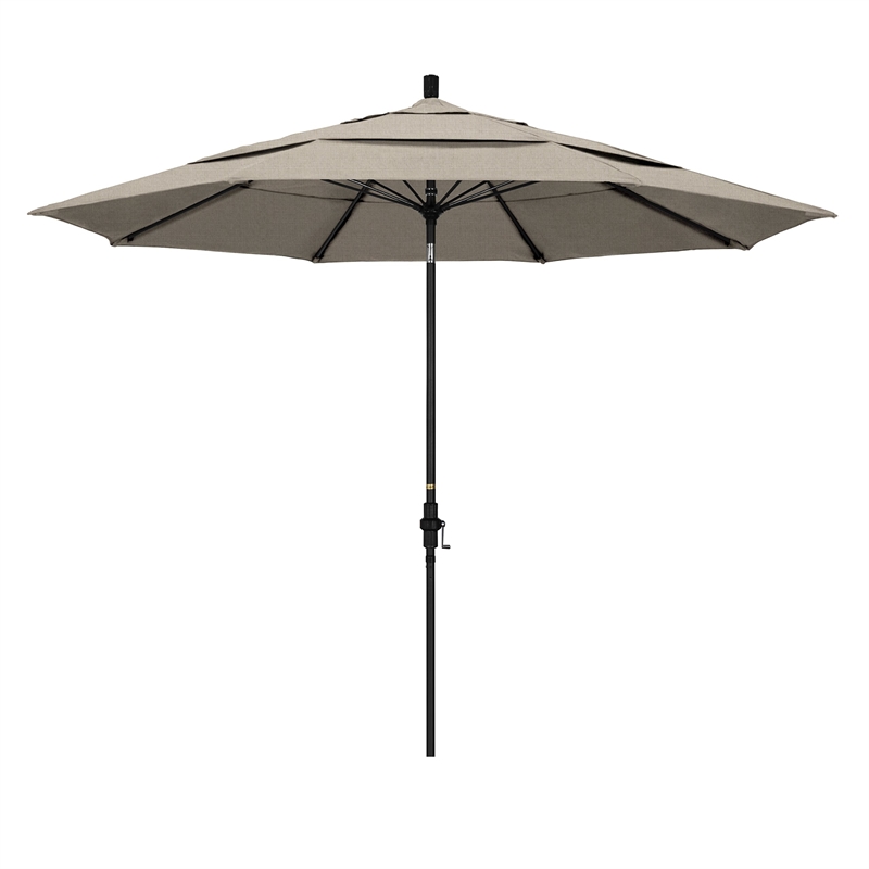 California Umbrella 11' Patio Umbrella in Woven Granite
