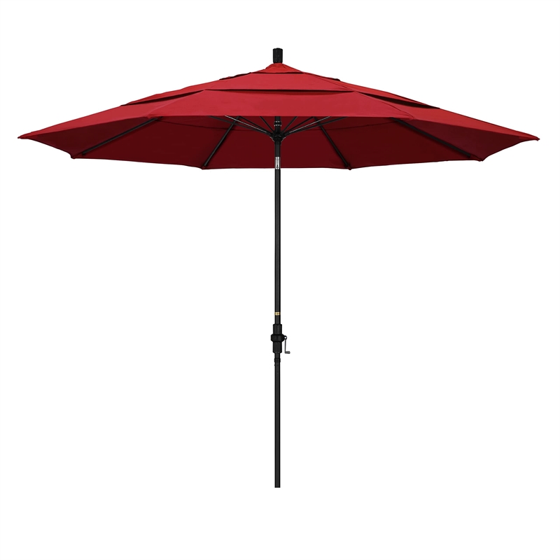 California Umbrella 11' Patio Umbrella in Red