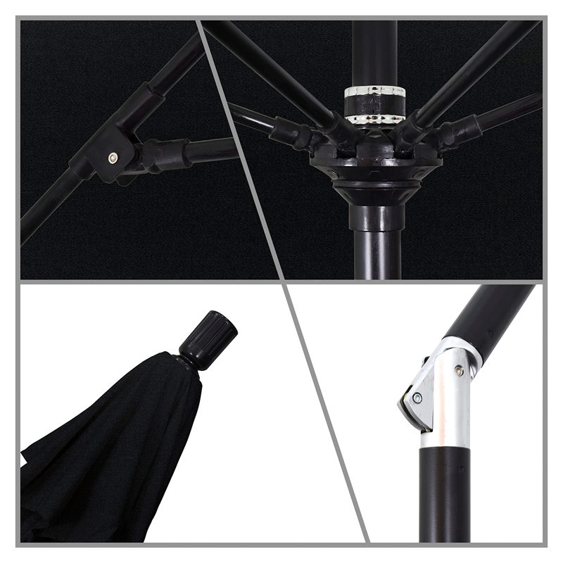 California Umbrella 11' Patio Umbrella in Black