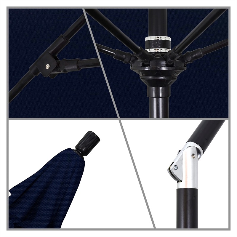 California Umbrella 11' Patio Umbrella in Navy Blue