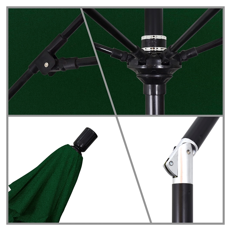 California Umbrella 11' Patio Umbrella in Hunter Green