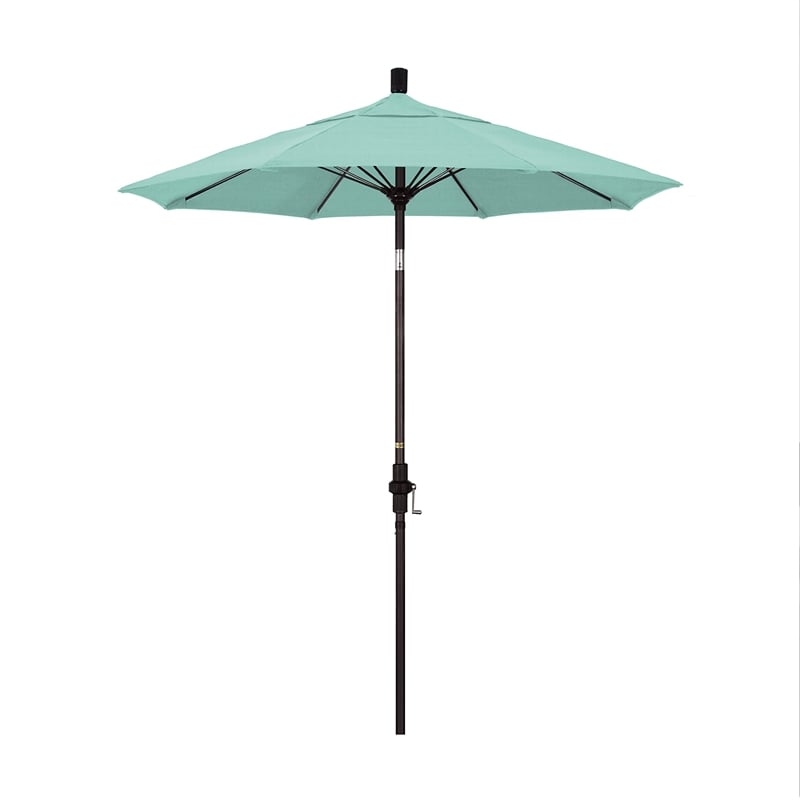 California Umbrella 7.5' Patio Umbrella in Spectrum Mist
