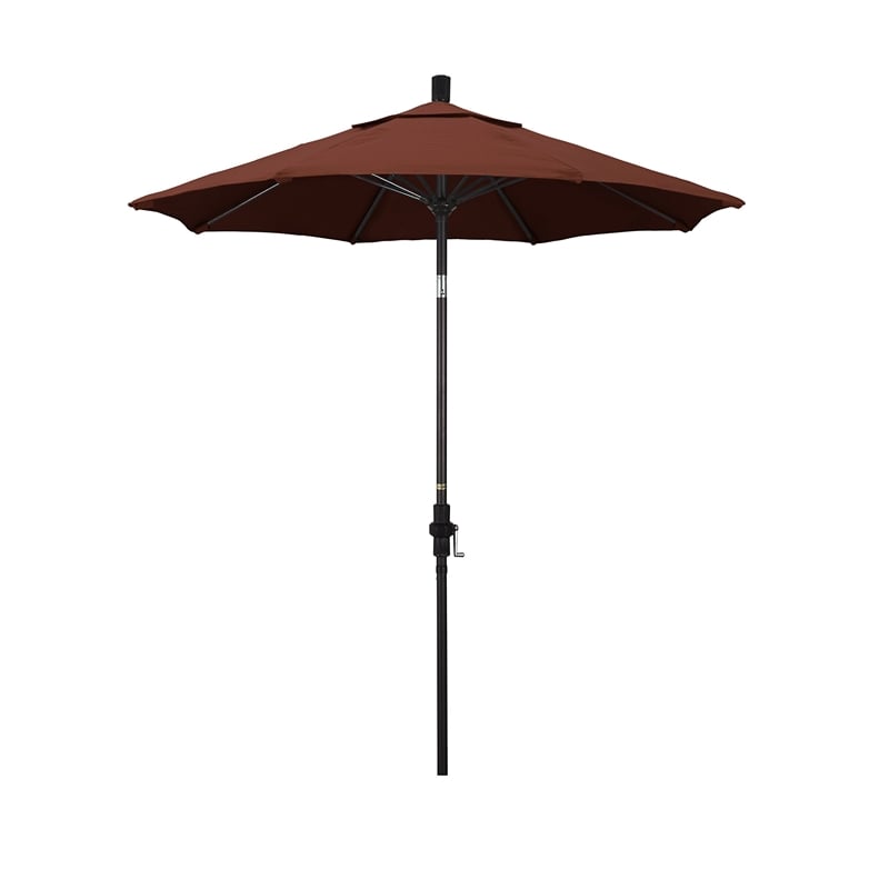 California Umbrella 7.5' Patio Umbrella in Henna