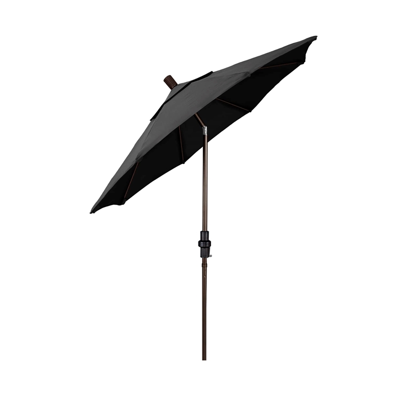 California Umbrella 7.5' Patio Umbrella in Black