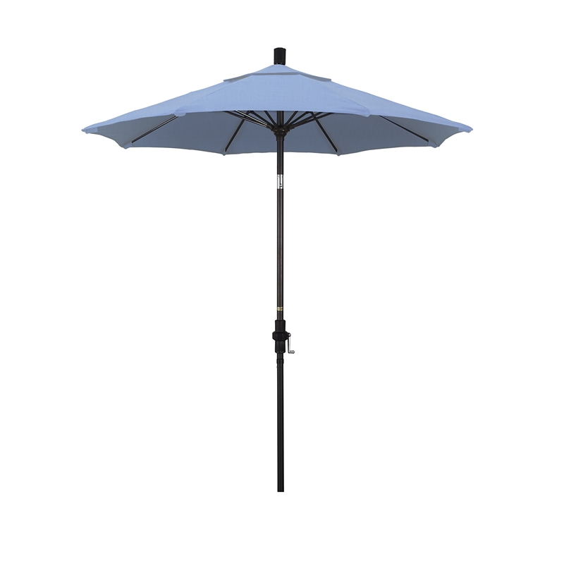 California Umbrella 7.5' Patio Umbrella in Air Blue