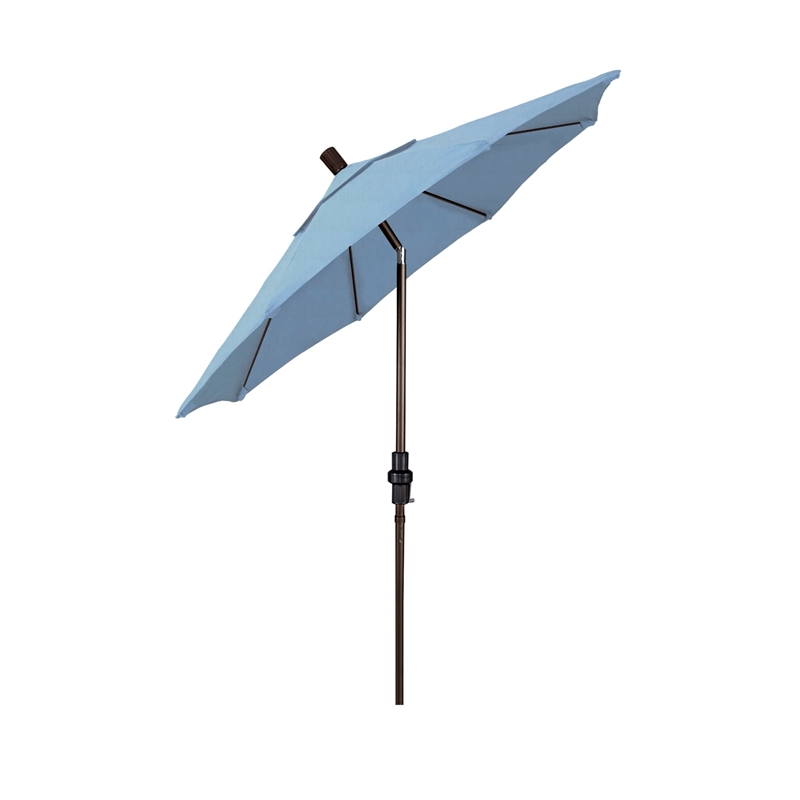 California Umbrella 7.5' Patio Umbrella in Air Blue