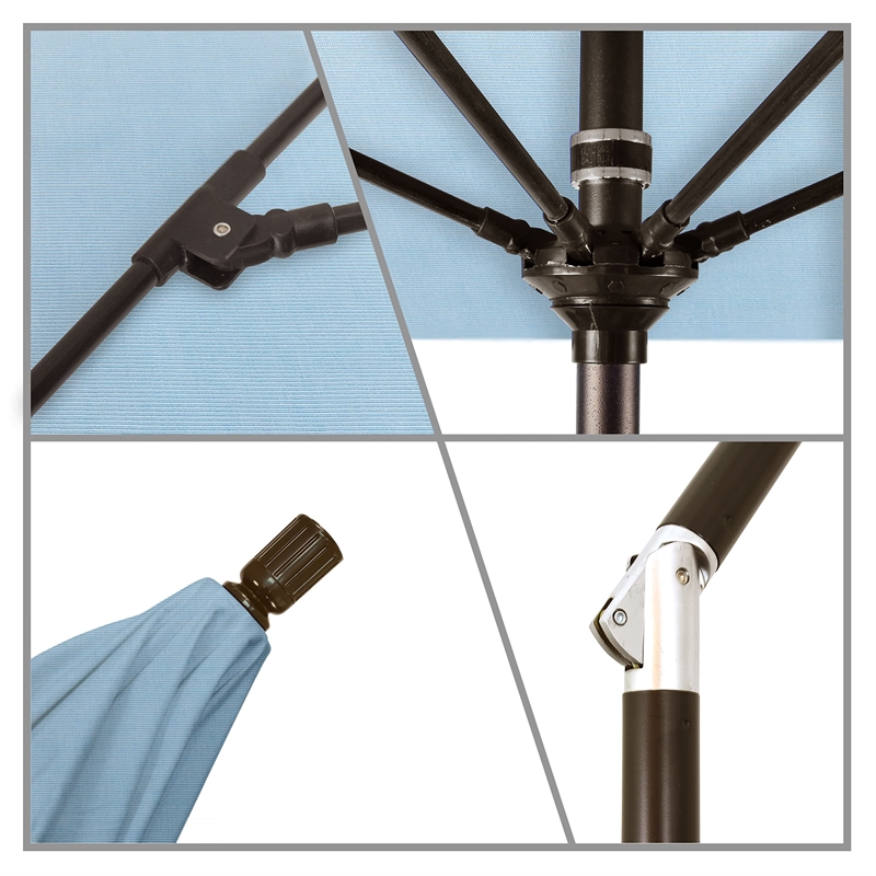 California Umbrella 7.5' Patio Umbrella in Air Blue