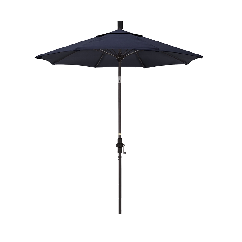 California Umbrella 7.5' Patio Umbrella in Navy