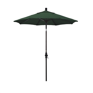 California Umbrella 7.5' Patio Umbrella in Forest Green