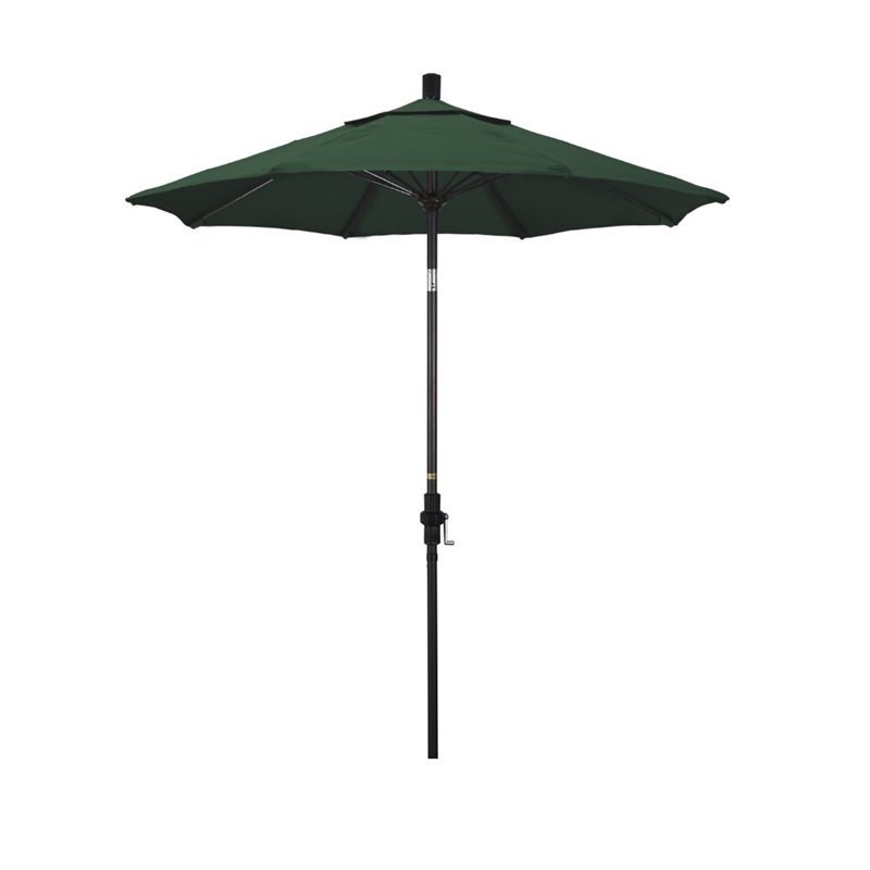 California Umbrella 7 5 Patio In Forest Green California Umbrella 7 5 Patio In Forest Green Gscuf758117 5446