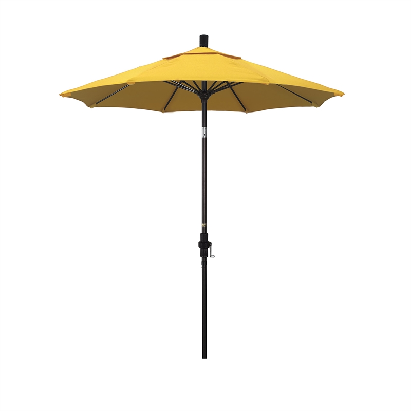 California Umbrella 7.5' Patio Umbrella in Sunflower Yellow