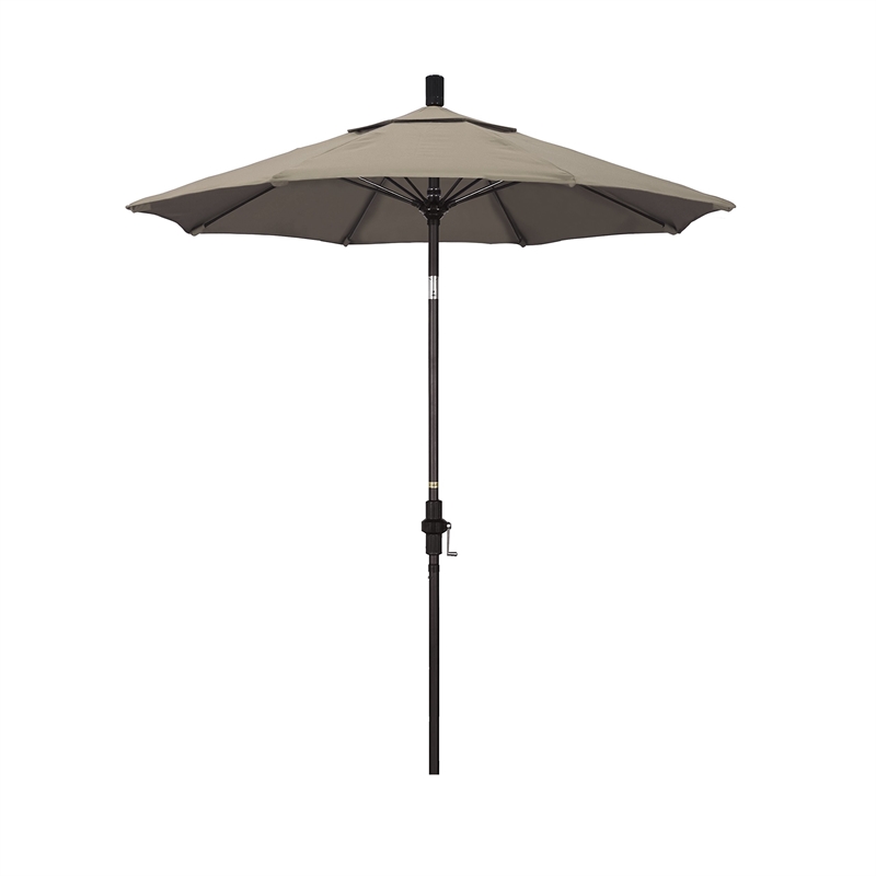 California Umbrella 7.5' Patio Umbrella in Taupe