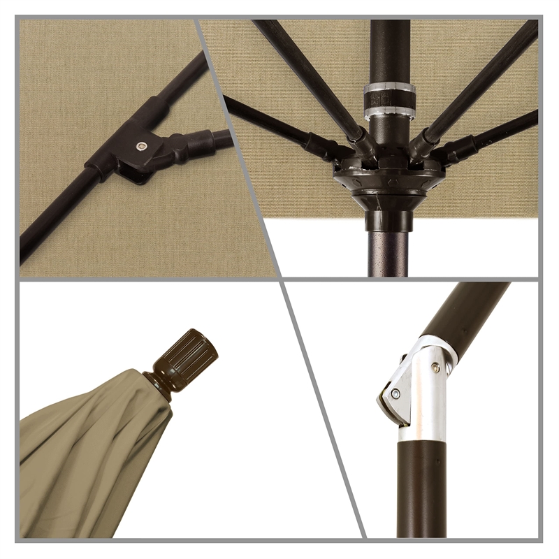 California Umbrella 7.5' Patio Umbrella in Heather Beige