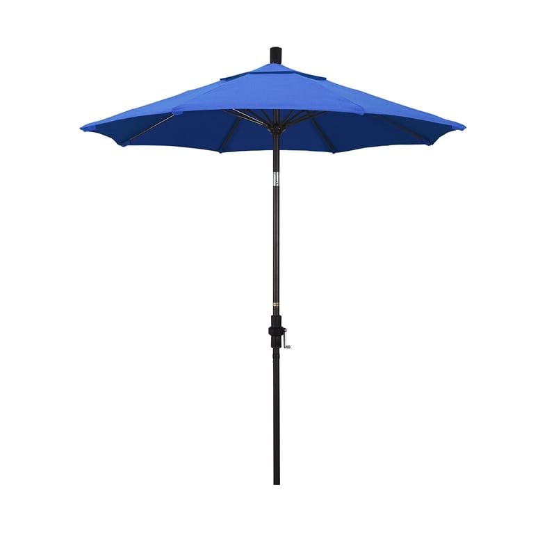 California Umbrella 7.5' Patio Umbrella in Royal Blue
