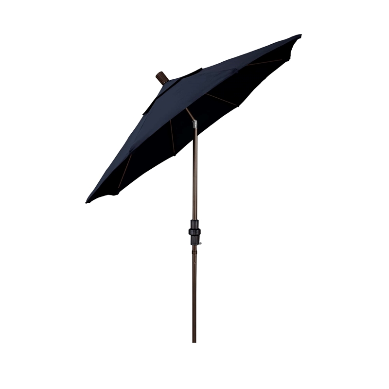California Umbrella 7.5' Patio Umbrella in Navy Blue