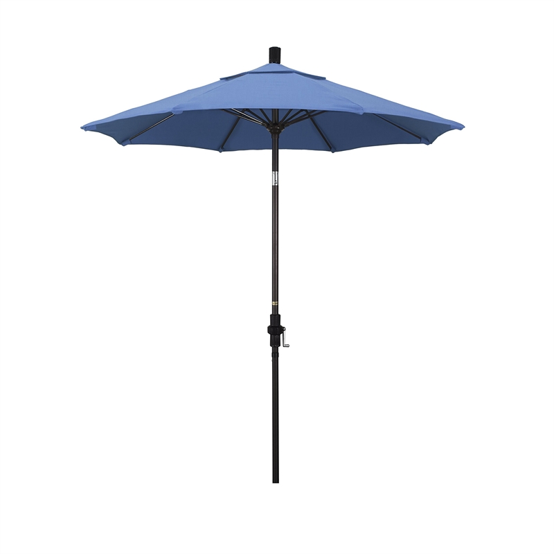 California Umbrella 7.5' Patio Umbrella in Forest Blue