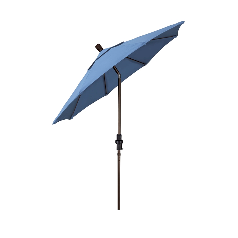 California Umbrella 7.5' Patio Umbrella in Forest Blue