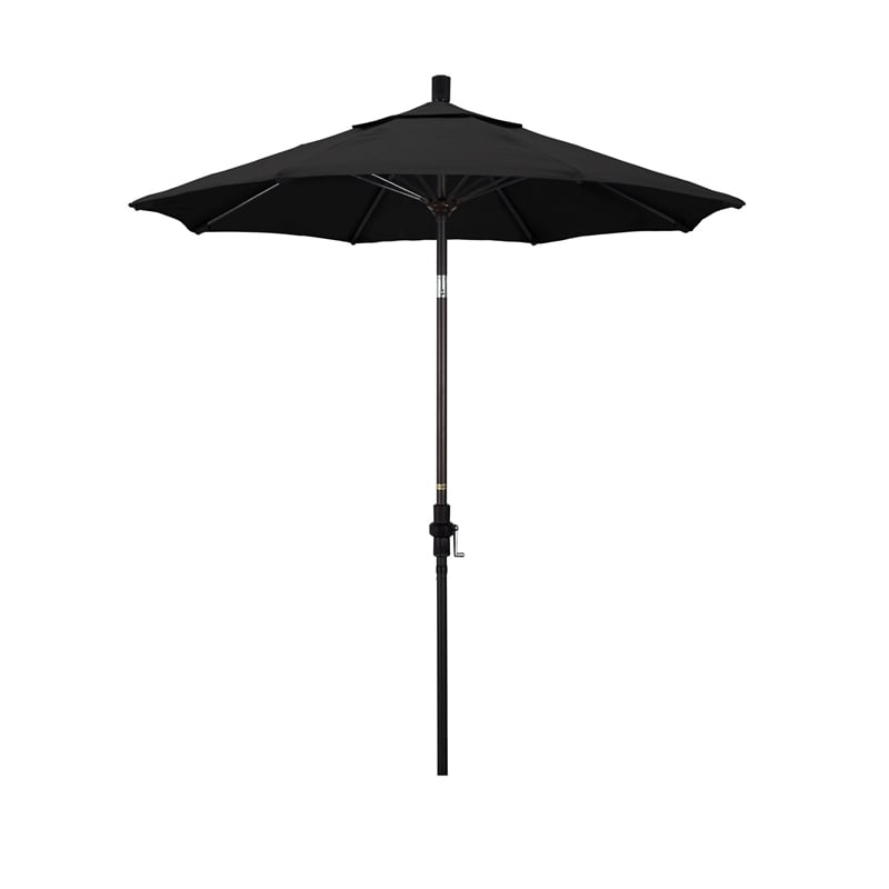 California Umbrella 7.5' Patio Umbrella in Black