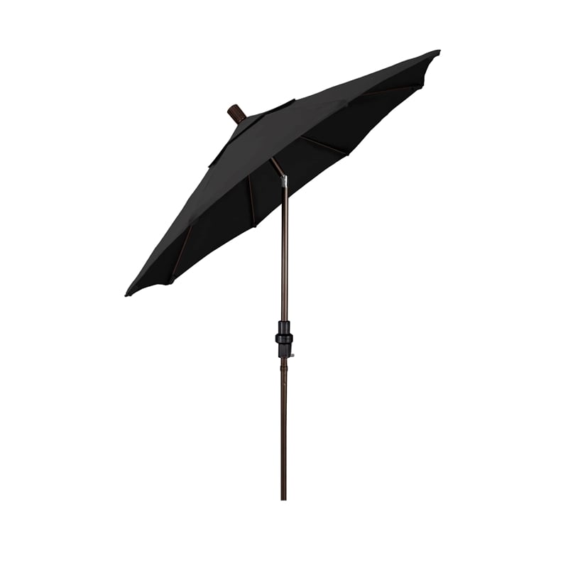 California Umbrella 7.5' Patio Umbrella in Black