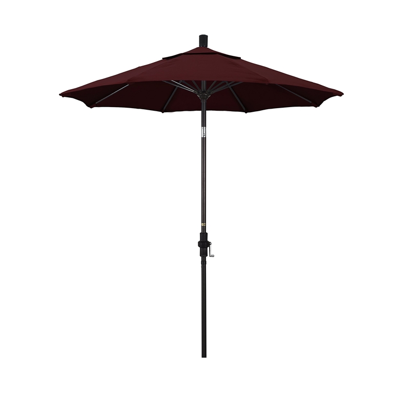 California Umbrella 7.5' Patio Umbrella in Burgundy