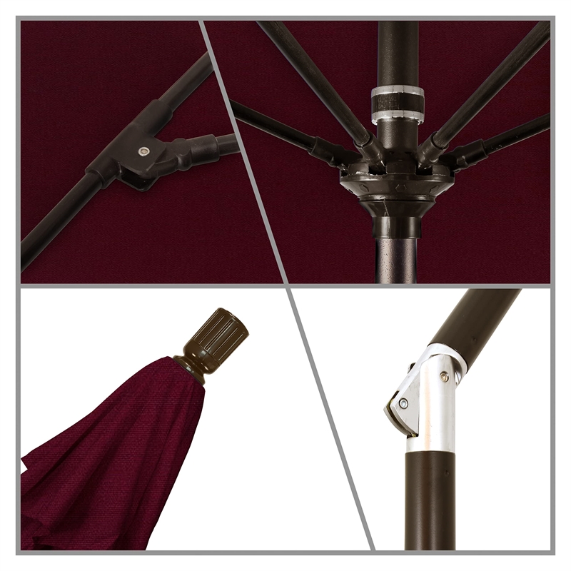 California Umbrella 7.5' Patio Umbrella in Burgundy