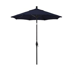 California Umbrella 7.5' Patio Umbrella in Navy Blue