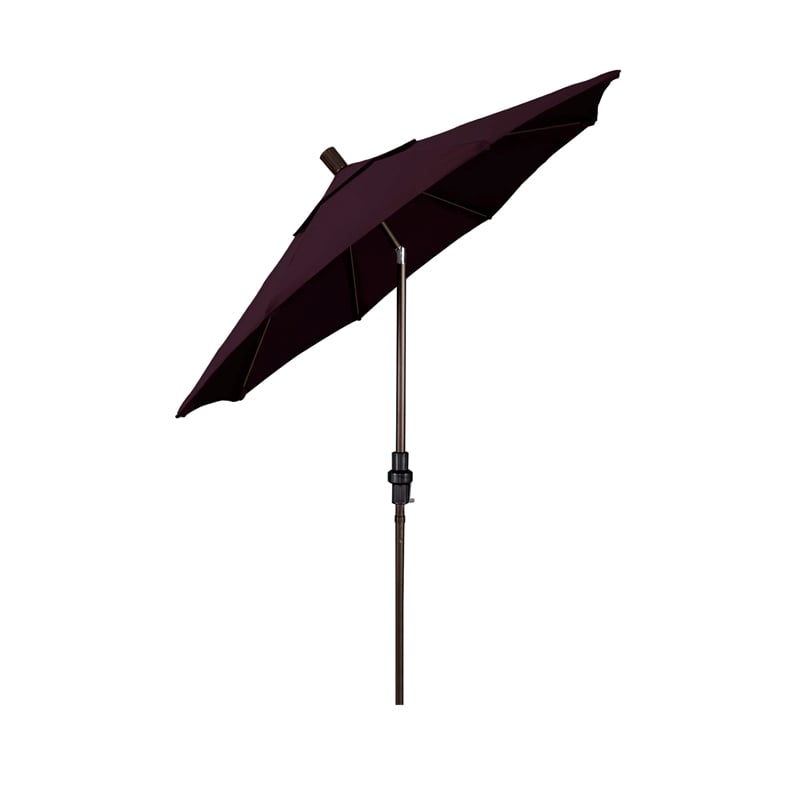 California Umbrella 7.5' Patio Umbrella in Purple
