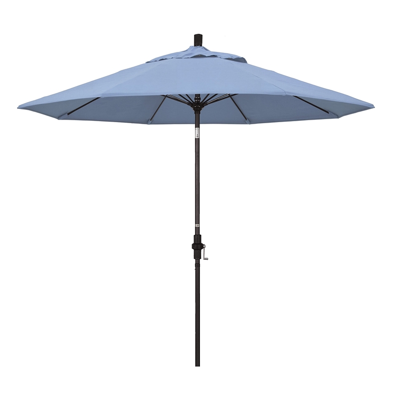 California Umbrella 9' Patio Umbrella in Air Blue