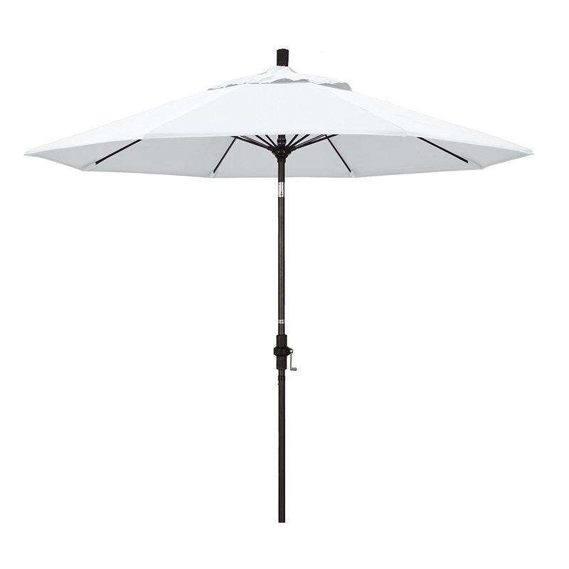 California Umbrella 9' Patio Umbrella in White