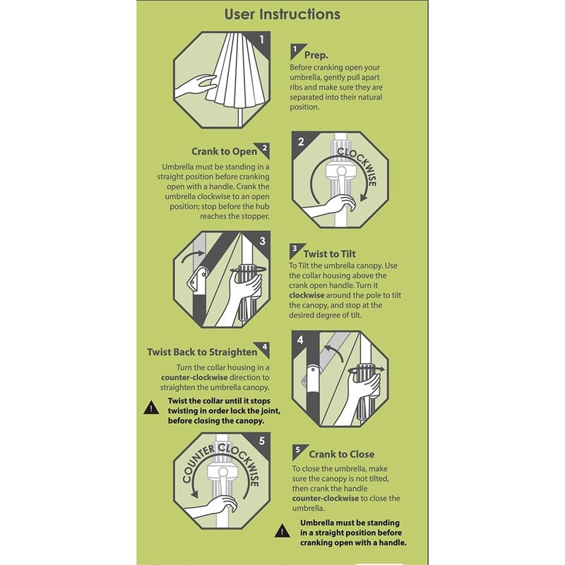 California Umbrella 9' Patio Umbrella in Hunter Green