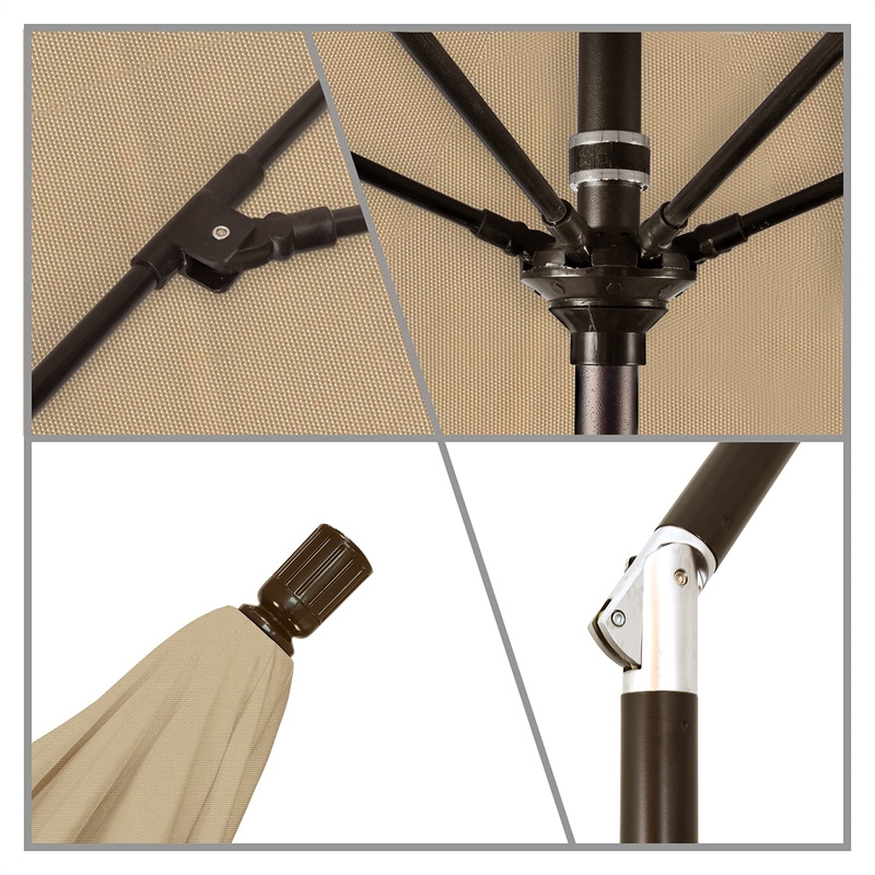 California Umbrella 9' Patio Umbrella in Antique Beige