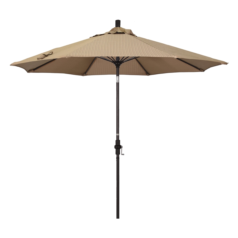 California Umbrella 9' Patio Umbrella in Terrace Sequoia