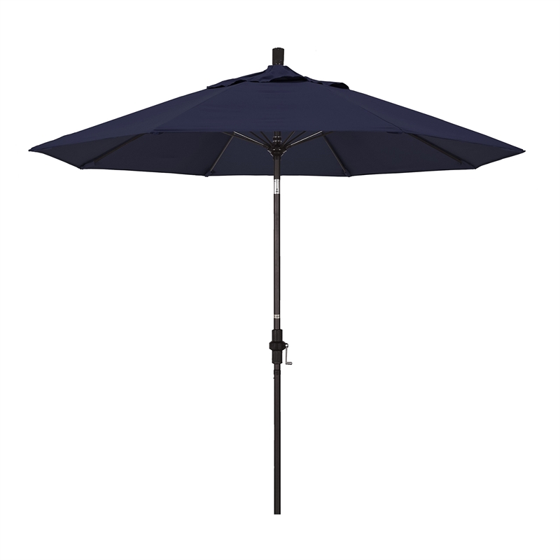 California Umbrella 9' Patio Umbrella in Navy Blue