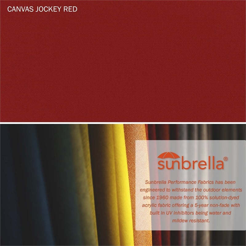 California Umbrella 9' Patio Umbrella in Jockey Red