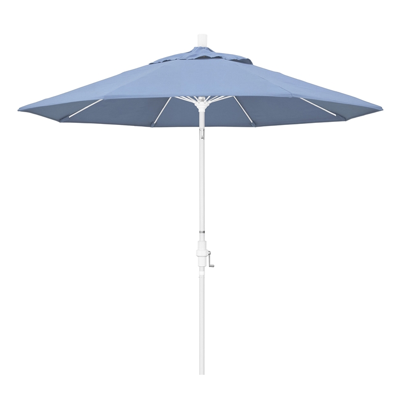 California Umbrella 9' Patio Umbrella in Air Blue