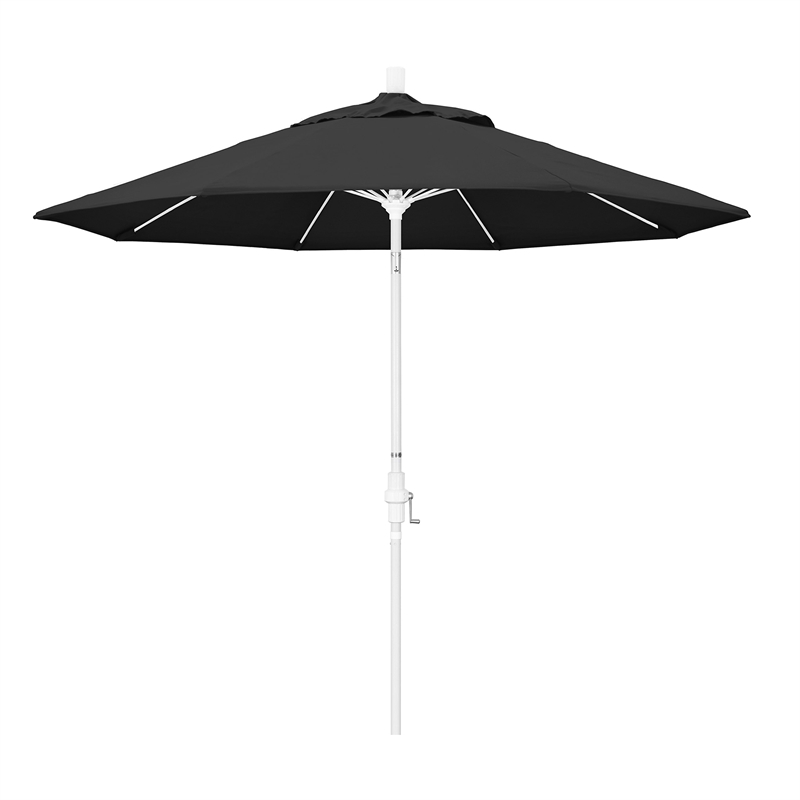 California Umbrella 9' Patio Umbrella in Black