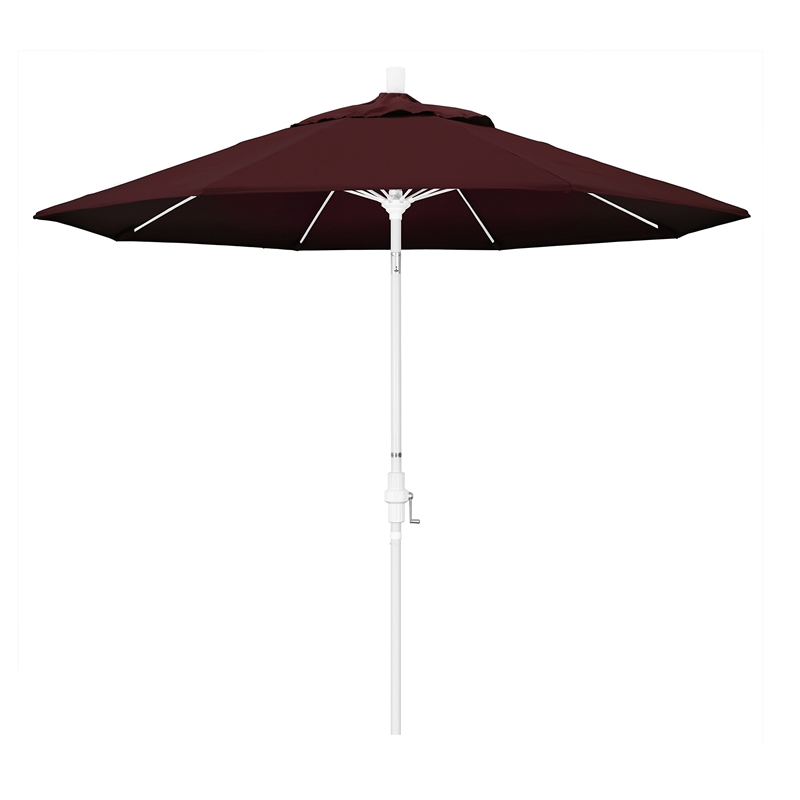 California Umbrella 9' Patio Umbrella in Burgundy