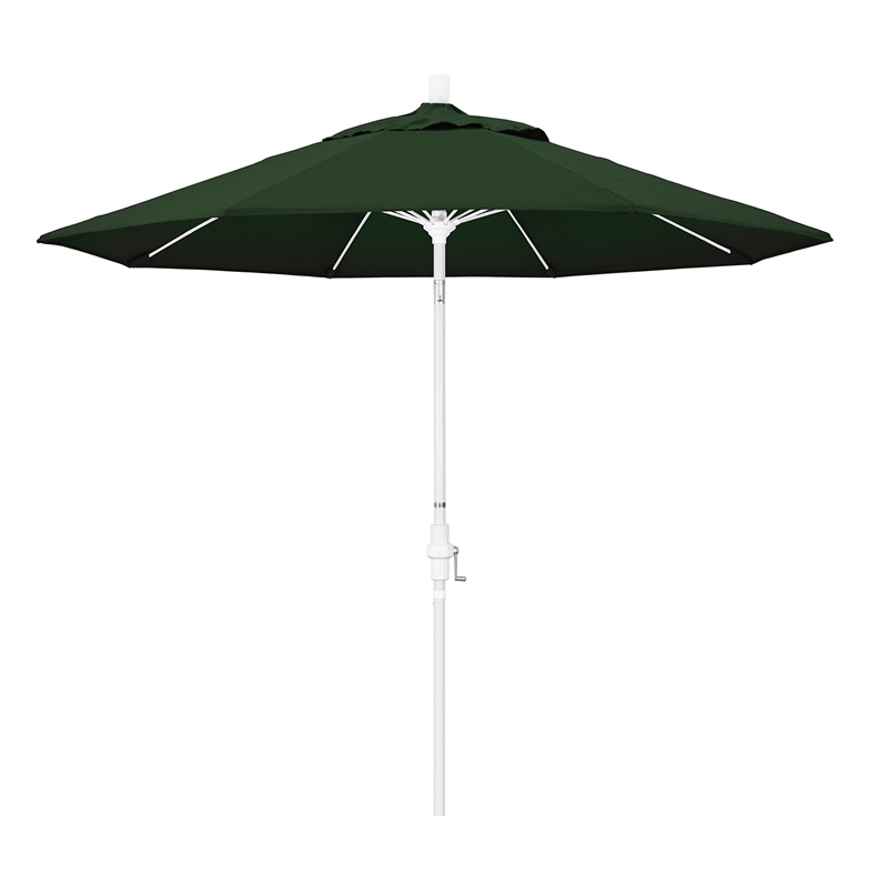 California Umbrella 9' Patio Umbrella in Hunter Green