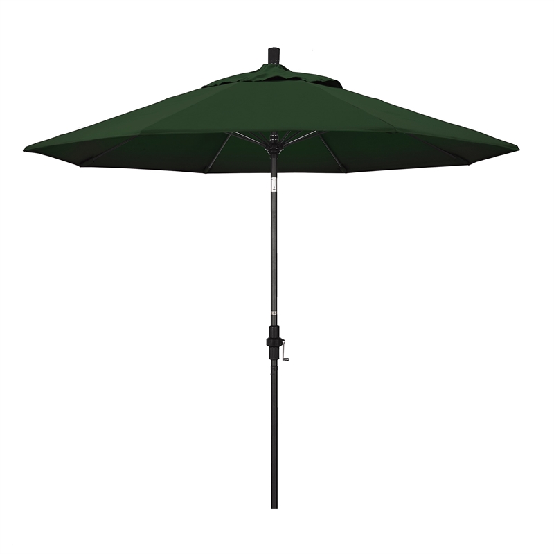 California Umbrella 9' Patio Umbrella in Hunter Green