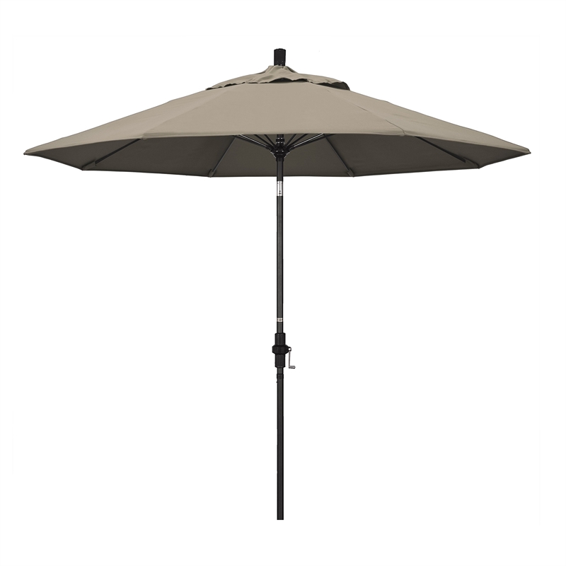 California Umbrella 9' Patio Umbrella in Taupe