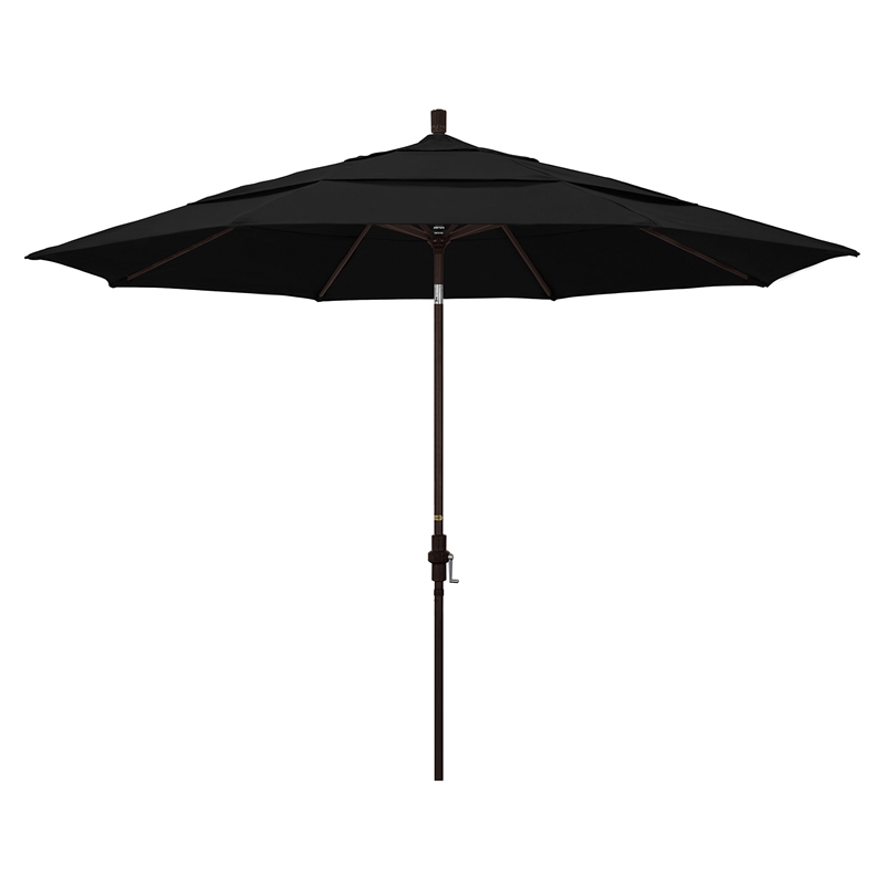 California Umbrella 11' Patio Umbrella in Black