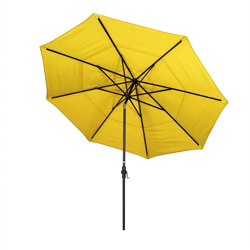 California Umbrella 11' Patio Umbrella in Sunflower Yellow