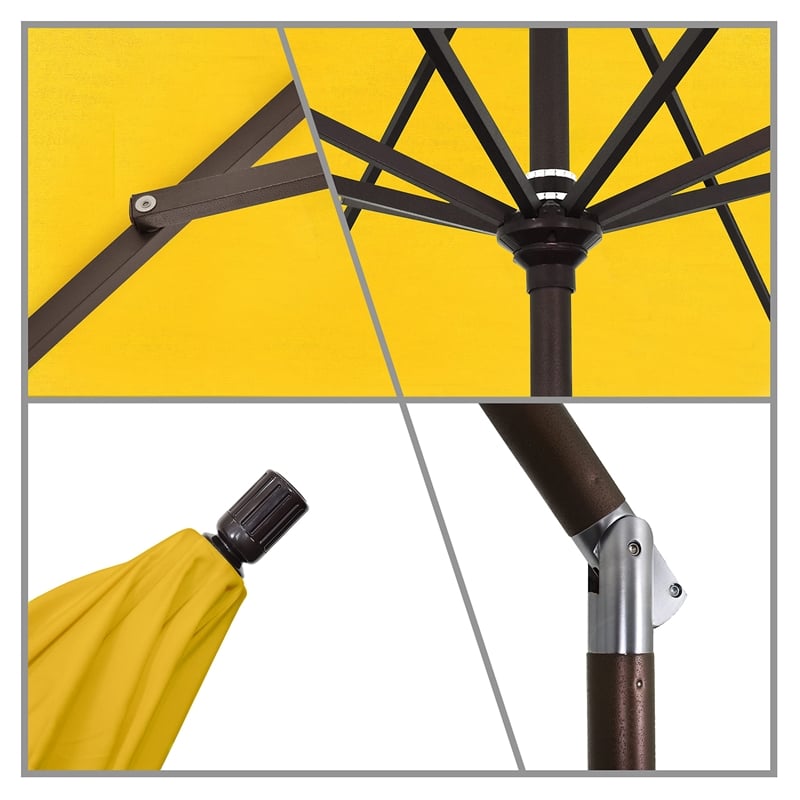 California Umbrella 11' Patio Umbrella in Sunflower Yellow