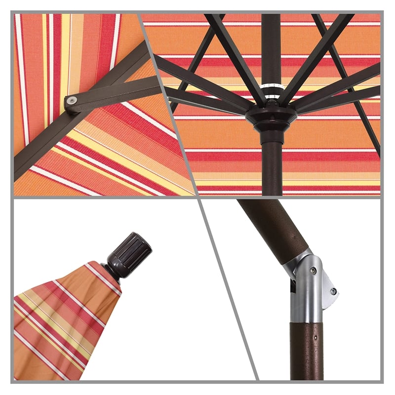 California Umbrella 11' Patio Umbrella in Dolce Mango