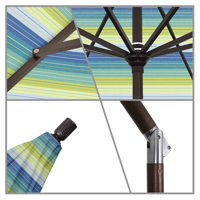 California Umbrella 11' Patio Umbrella in Seville Seaside