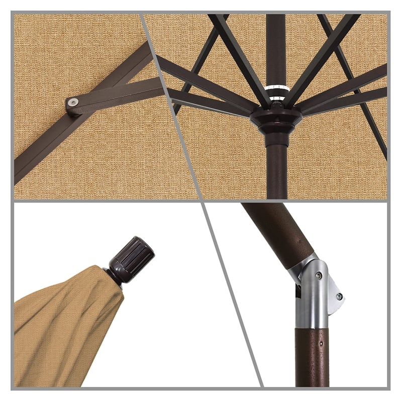 California Umbrella 11' Patio Umbrella in Linen Sesame