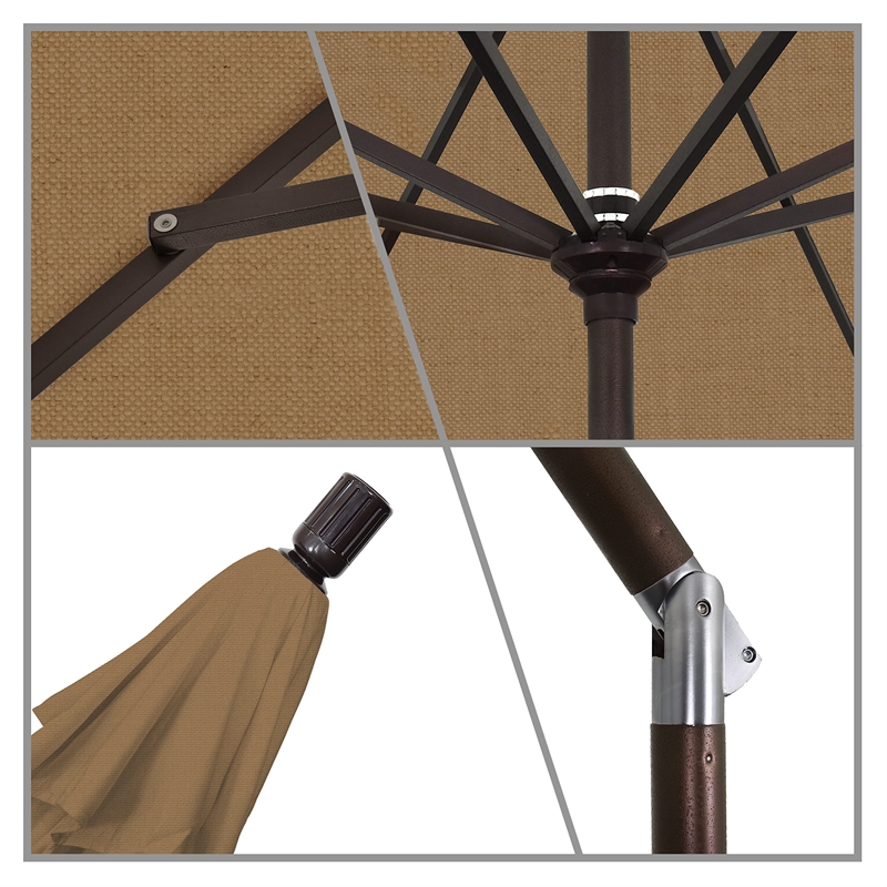 California Umbrella 11' Patio Umbrella in Straw