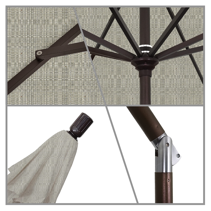 California Umbrella 11' Patio Umbrella in Woven Granite